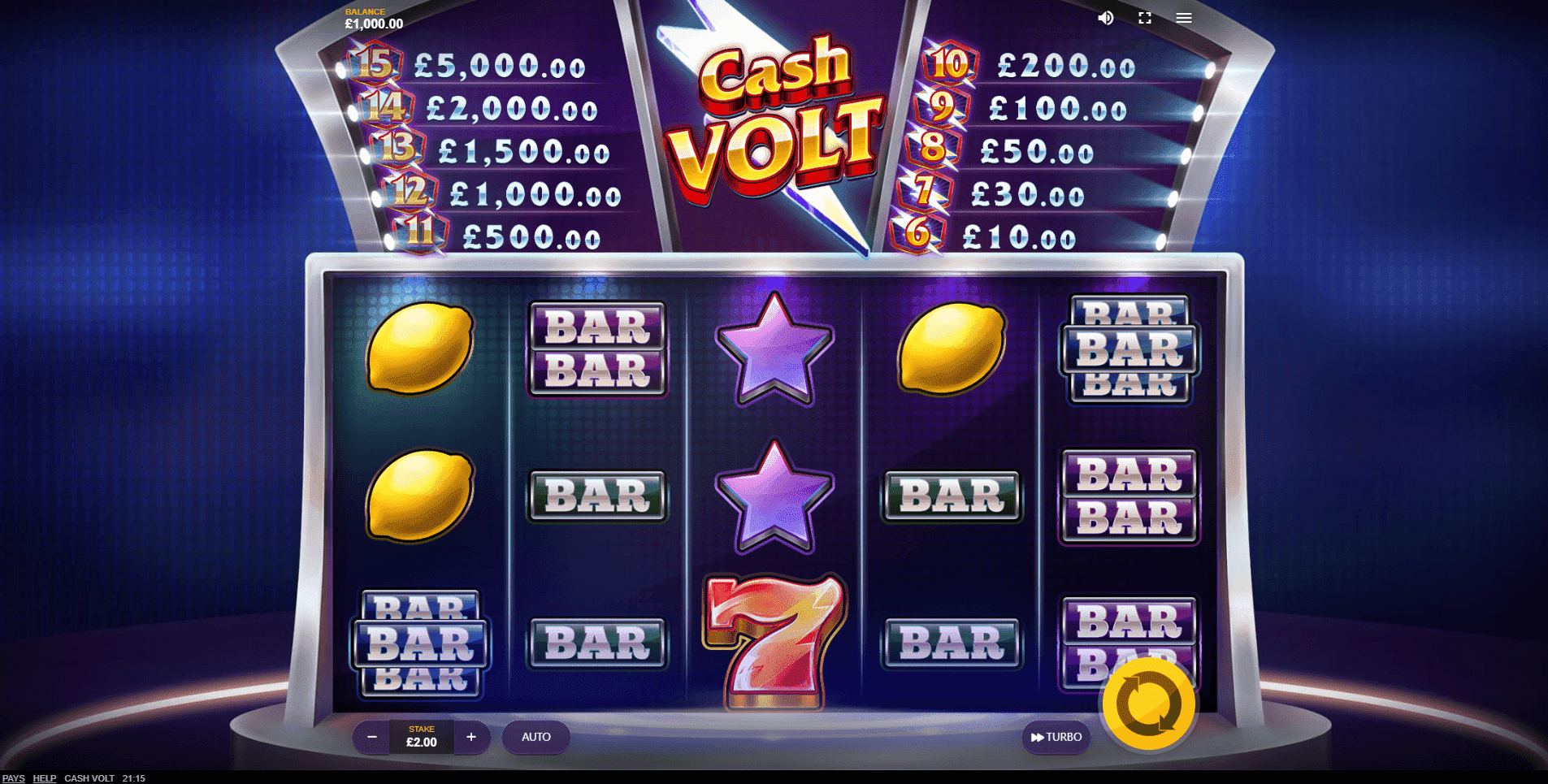 Cash Volt slot play free