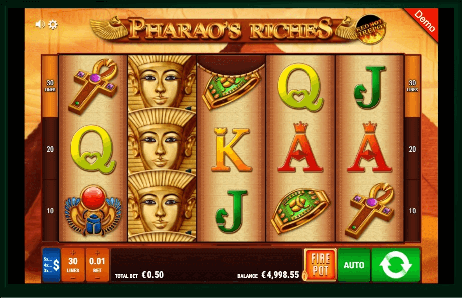 Pharaos Riches Red Hot Firepot slot play free