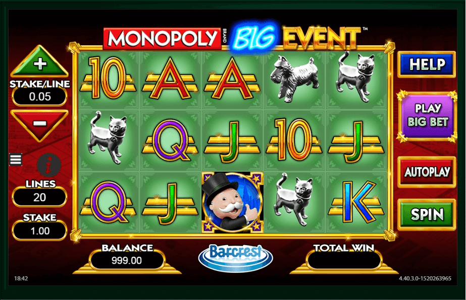 Monopoly Big Event slot play free
