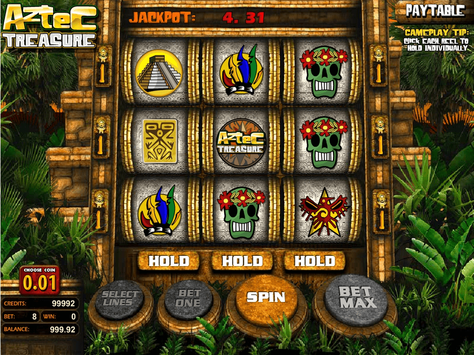 Aztec Treasure Slot Machine ᗎ Play FREE Casino Game Online
