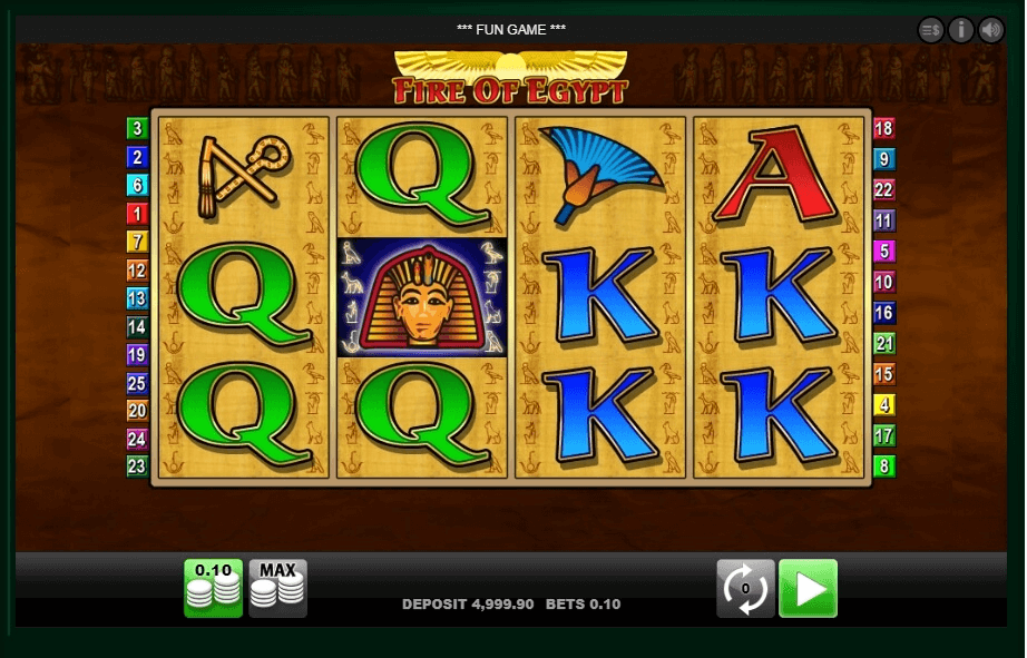 Fire of Egypt slot play free