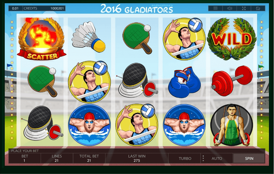 2016 Gladiators slot play free