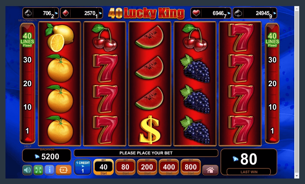40 Lucky King slot play free