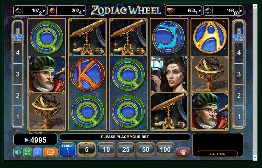 Zodiac Wheel slot play free