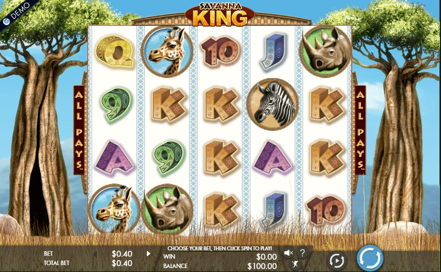 Savanna King slot play free