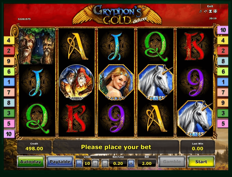 Gryphons Gold deluxe slot play free