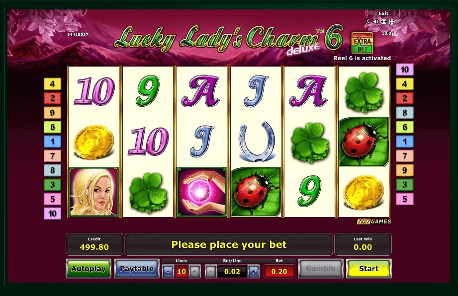 Lucky Ladys Charm deluxe 6 slot play free