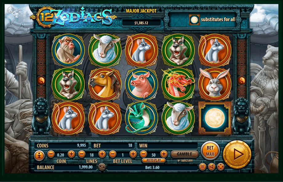 12 Zodiacs slot play free