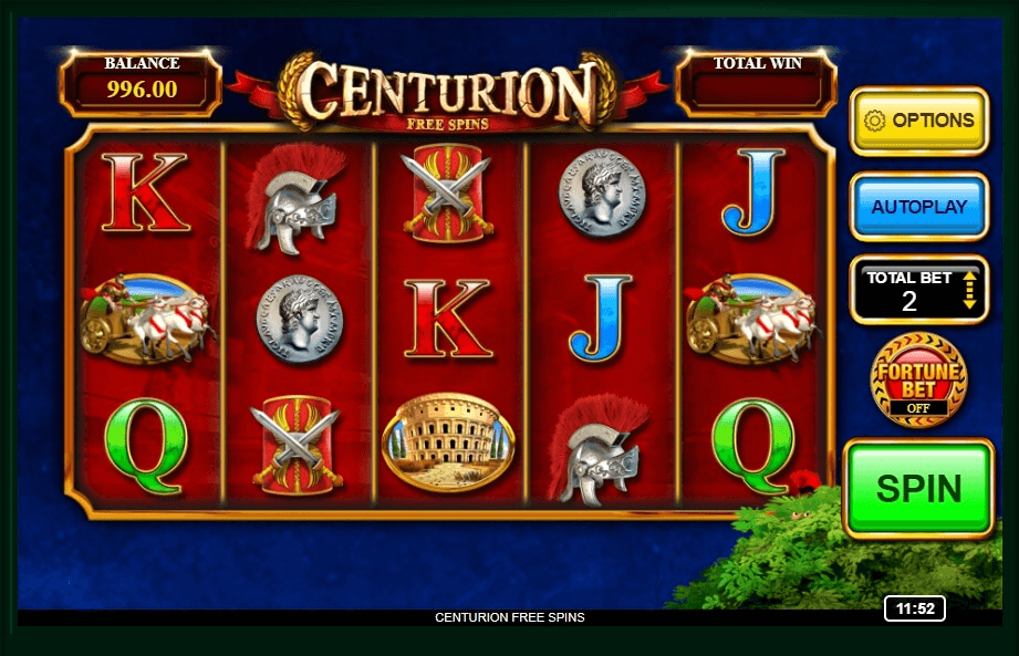 Centurion Free Spins slot play free