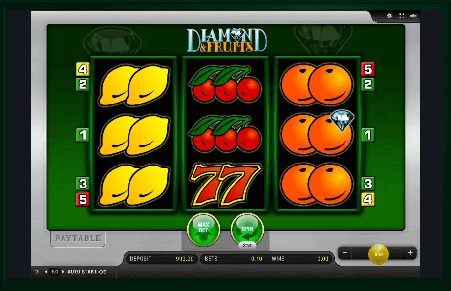 Diamond & Fruits slot play free