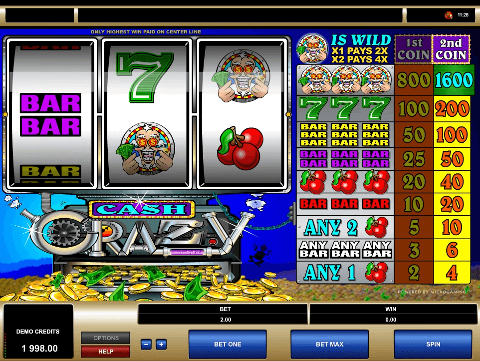 Cash Crazy slot play free