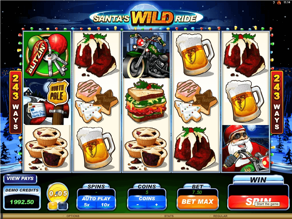 Santas Wild Ride slot play free