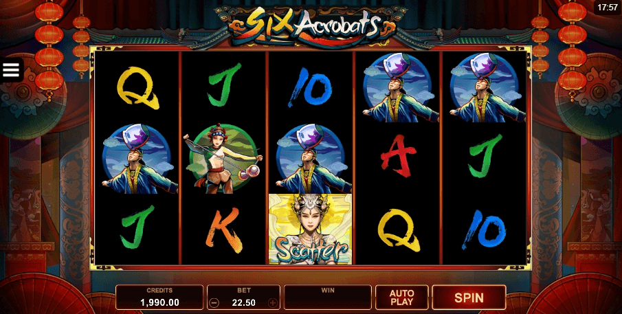 Six Acrobats slot play free