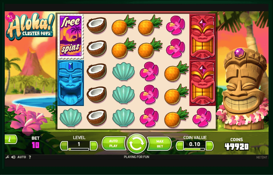 NetEntS New Slot Machine Aloha Cluster Pays