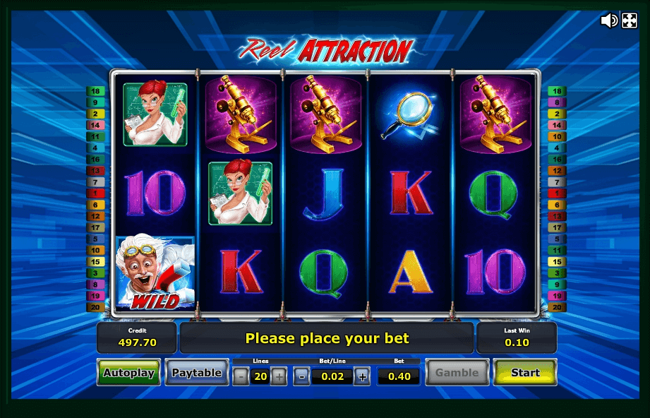Slot machines online reel attraction