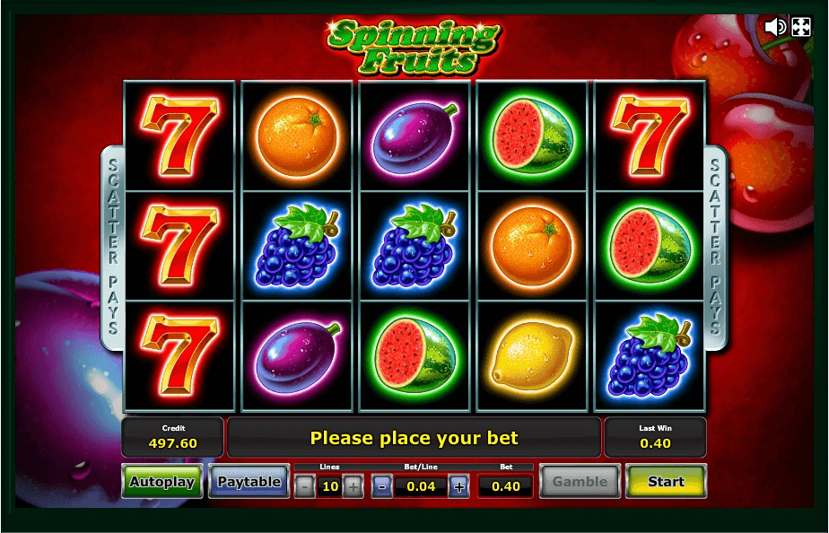 Spinning Fruits slot play free