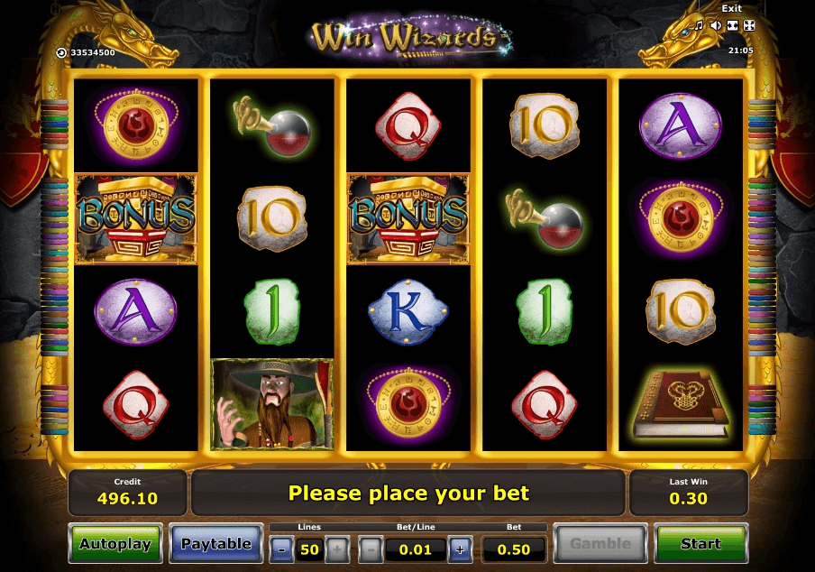 Win Wizards slot play free