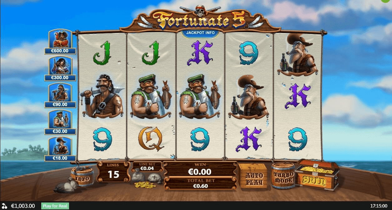 Fortunate Five slot play free