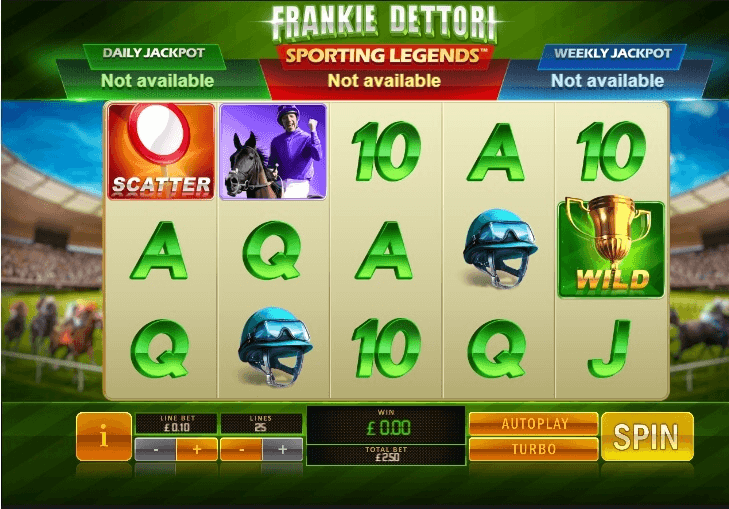 Frankie Dettori: Sporting Legends slot play free