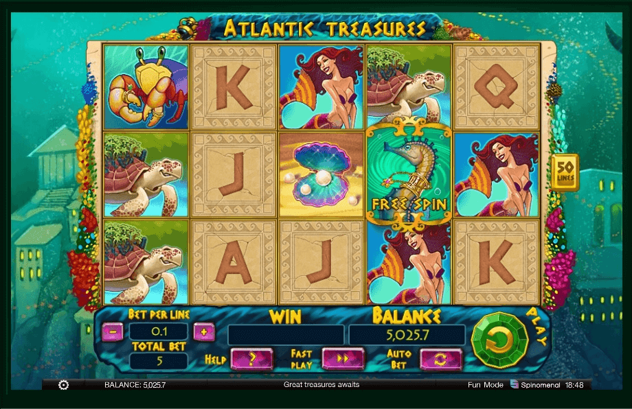 Atlantic Treasures slot play free