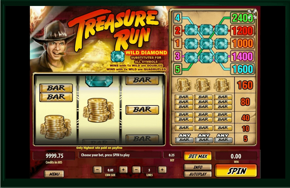 Treasure Run slot play free
