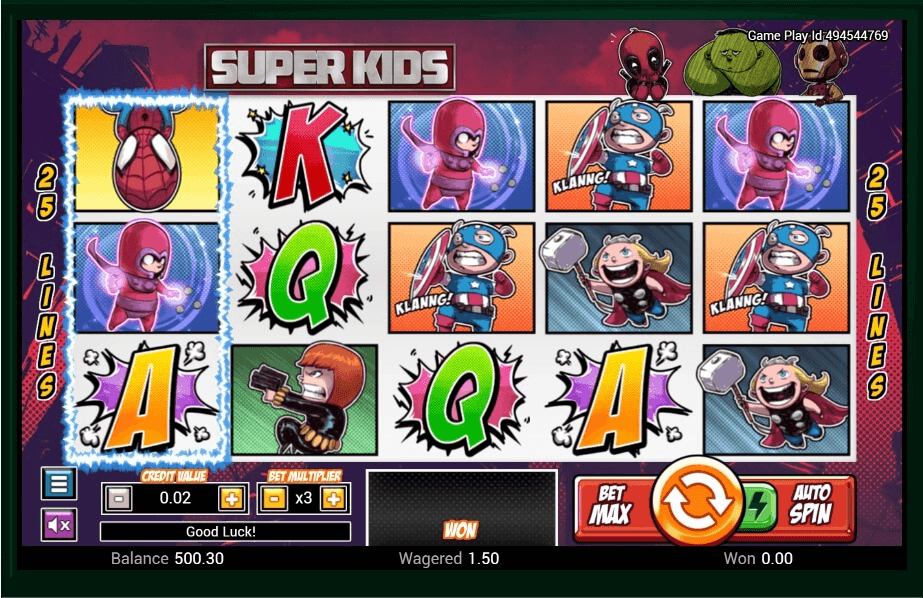 Super Kids Slot Machine