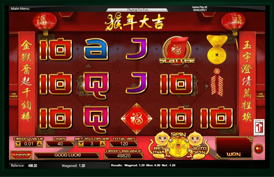 Year Of The Monkey slot play free